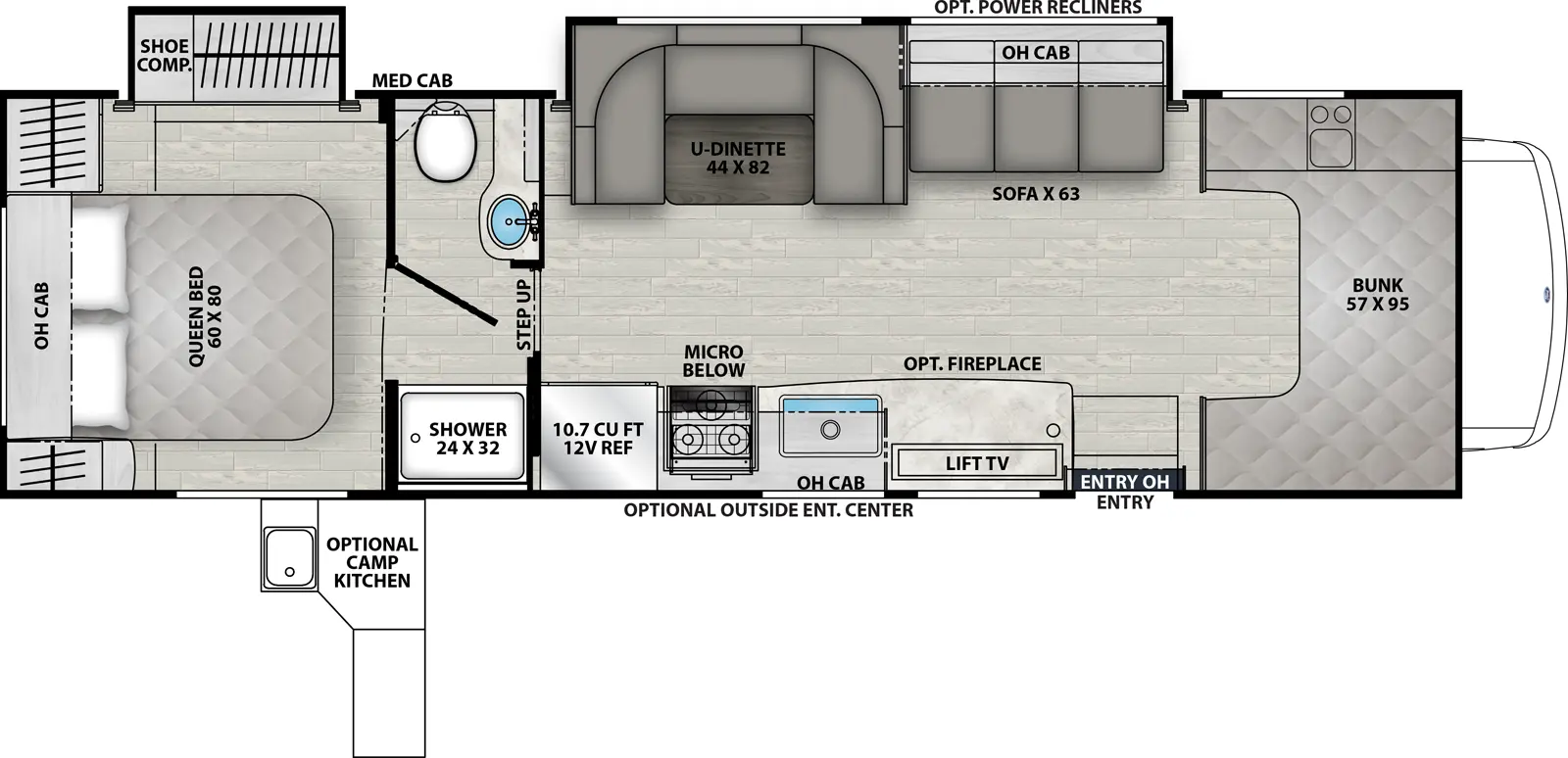 Freelander 31MB - Ford 450 Floorplan